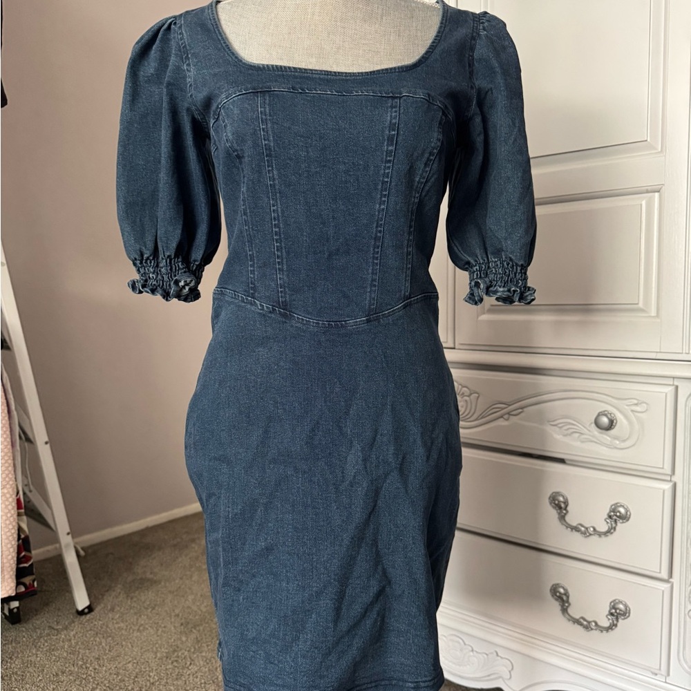 Betsey Johnson Blue Denim Mini Dress